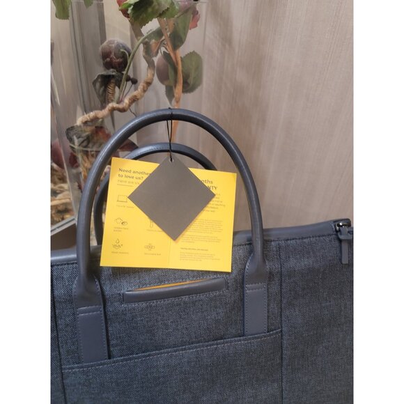 Mokobara The Cabin Duffle Work Bag Leather Water Resistant 15" Laptop Blue New - Picture 7 of 15